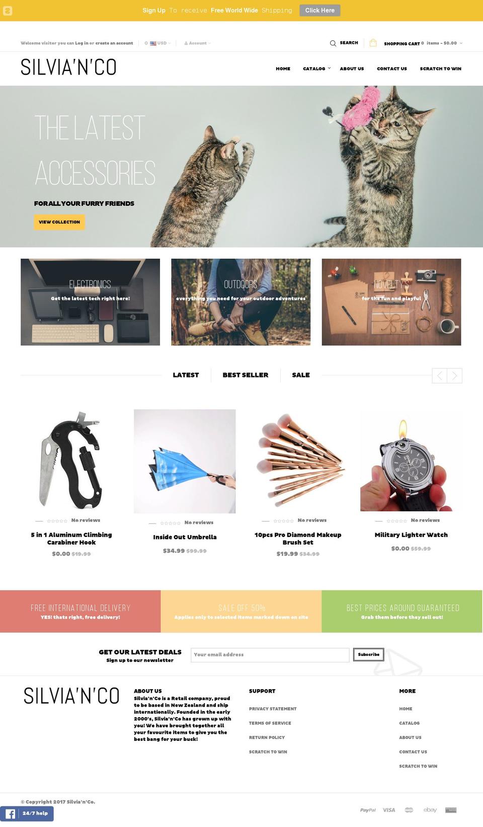 silvianco.com shopify website screenshot
