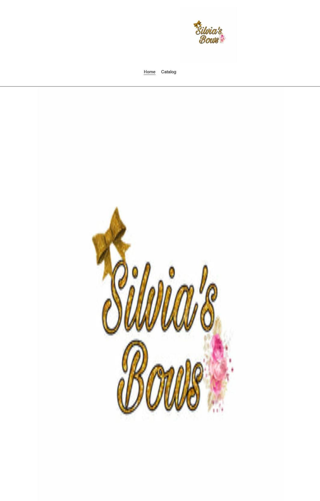 silviasbows.com shopify website screenshot