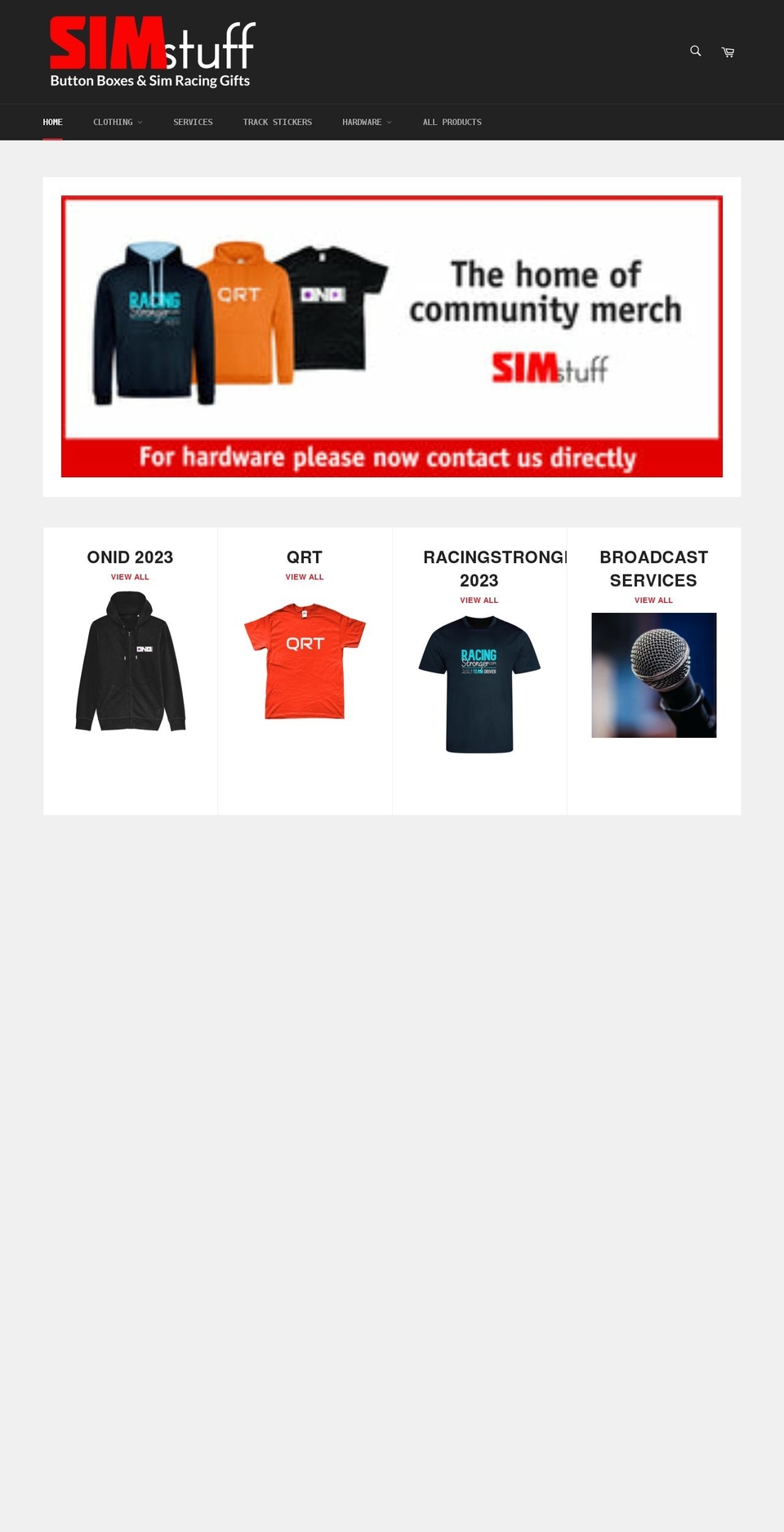 sim-stuff.com shopify website screenshot