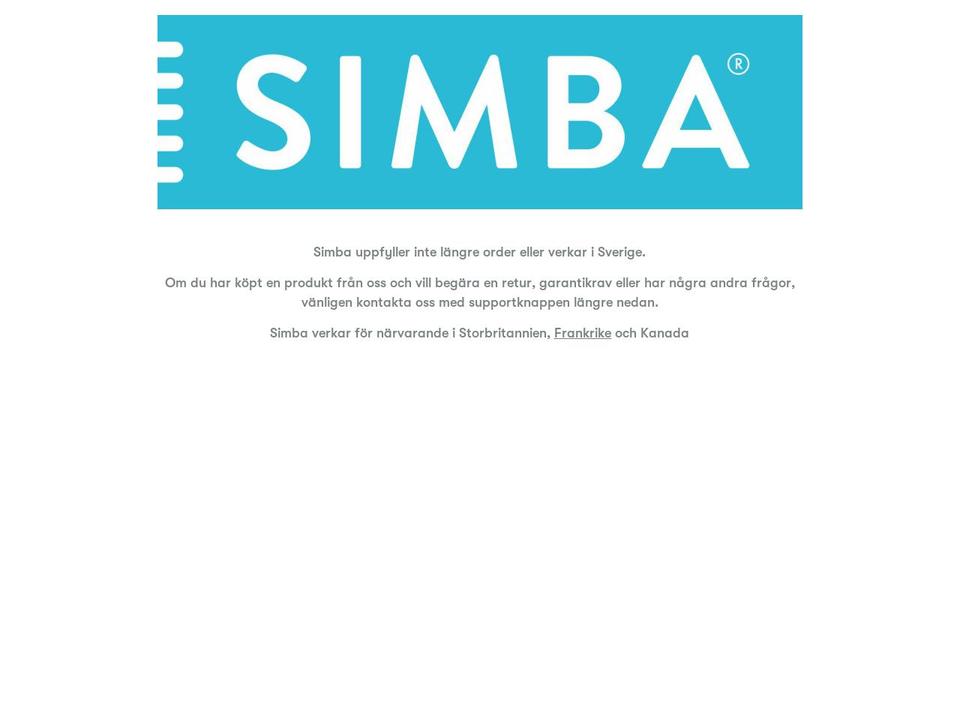 simbamadrass.se shopify website screenshot