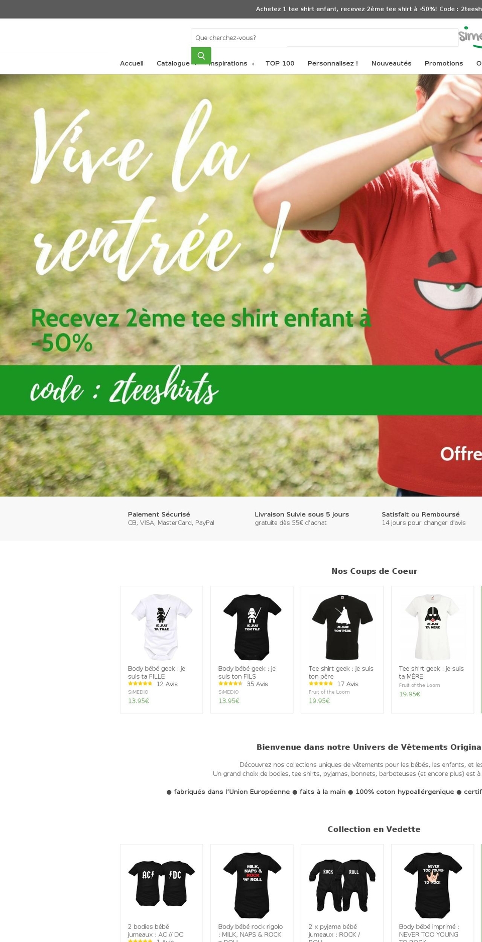 simedio.fr shopify website screenshot