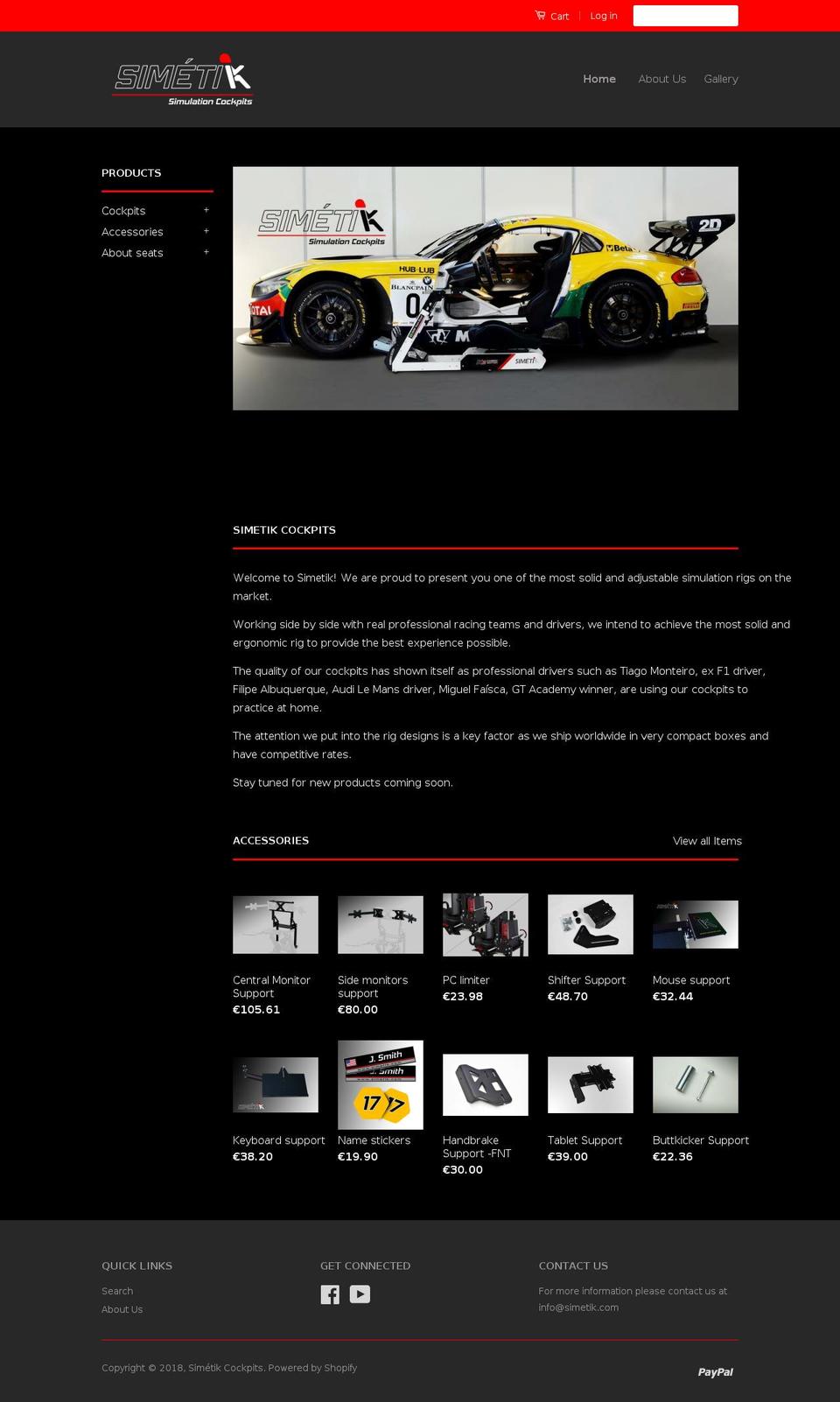 simetik.com — Shopify storefront screenshot