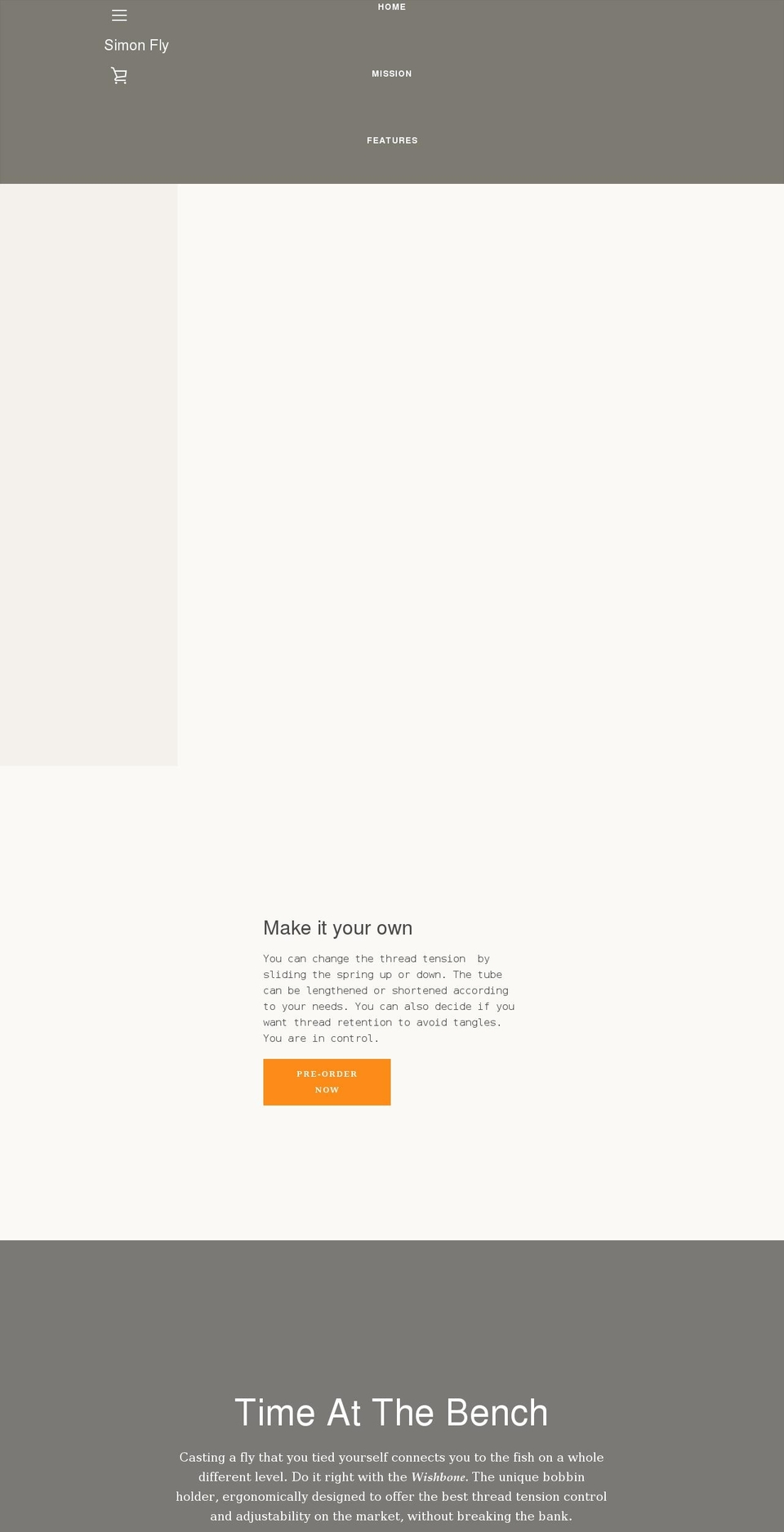 simon-fly.com shopify website screenshot