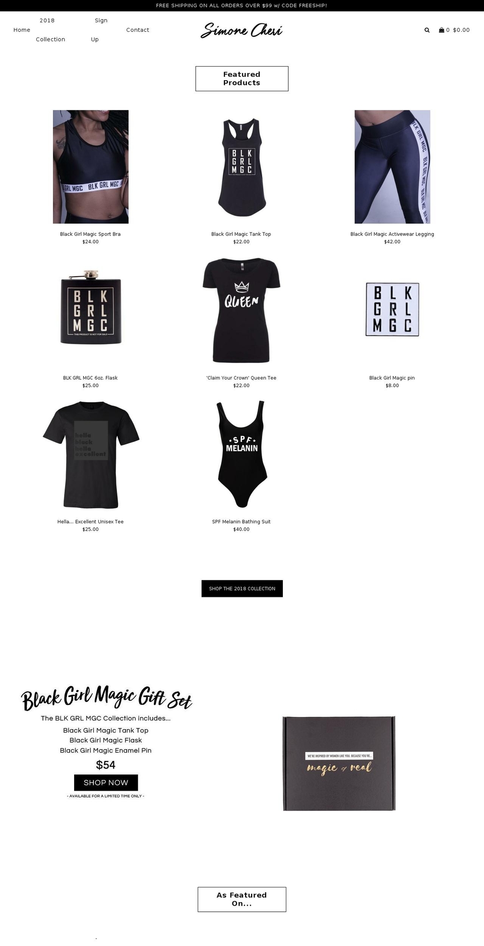 simonecheri.com — Shopify storefront screenshot