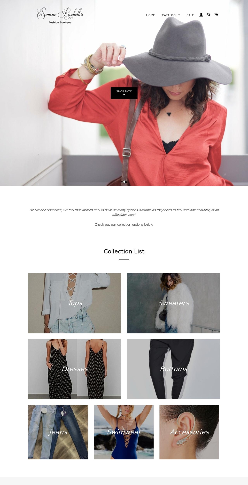 simonerochelles.com shopify website screenshot