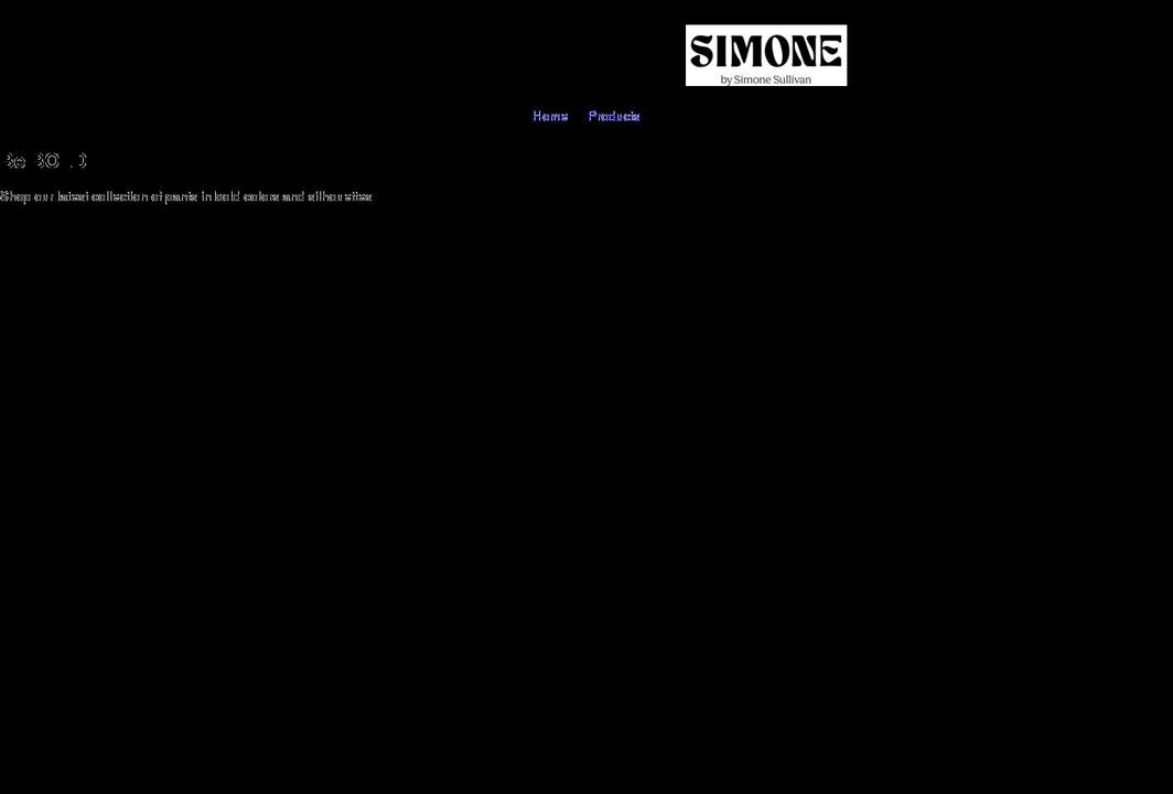 simonesullivan.com shopify website screenshot