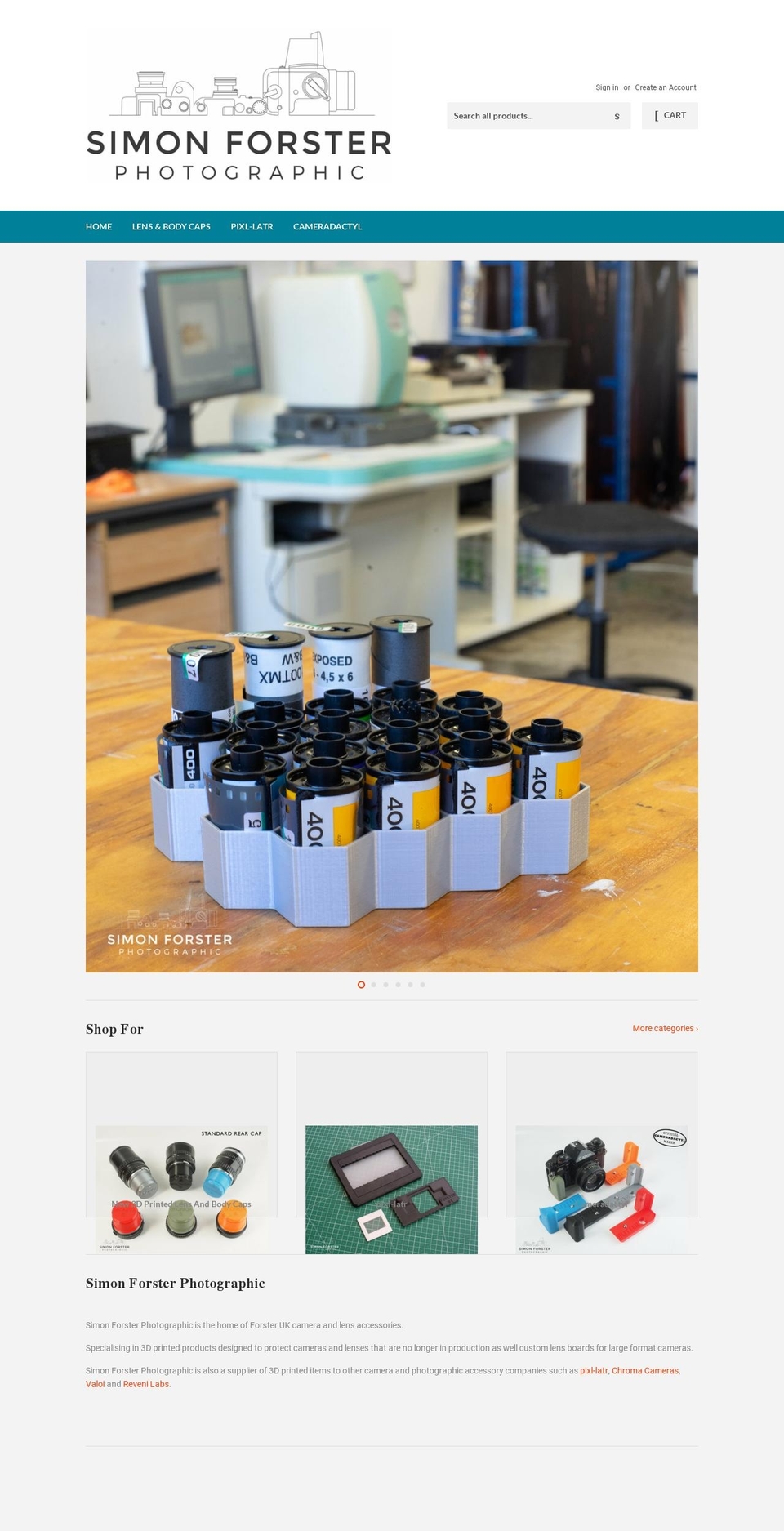 simonforsterphotographic.co.uk shopify website screenshot