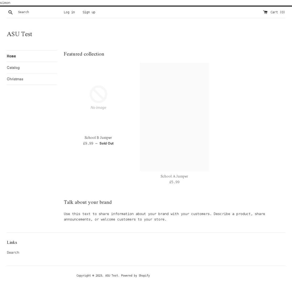 simonwootton.co.uk shopify website screenshot