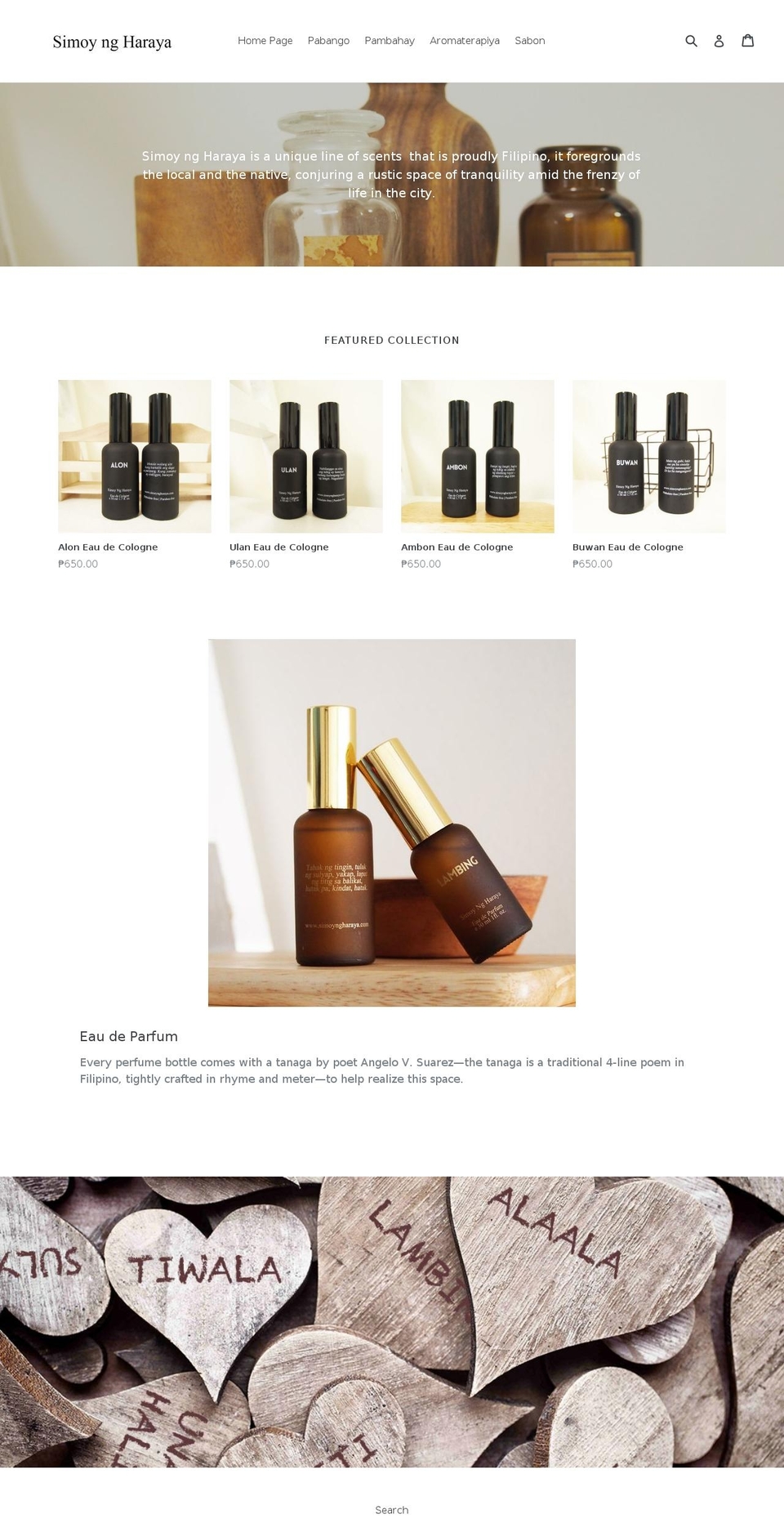 simoyngharaya.com shopify website screenshot