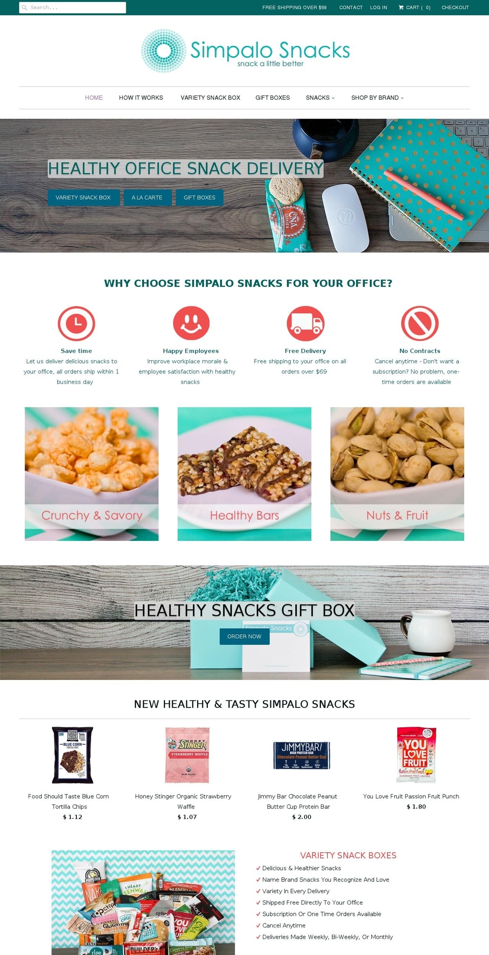 Gifts Shopify theme site example simpalosnacks.com