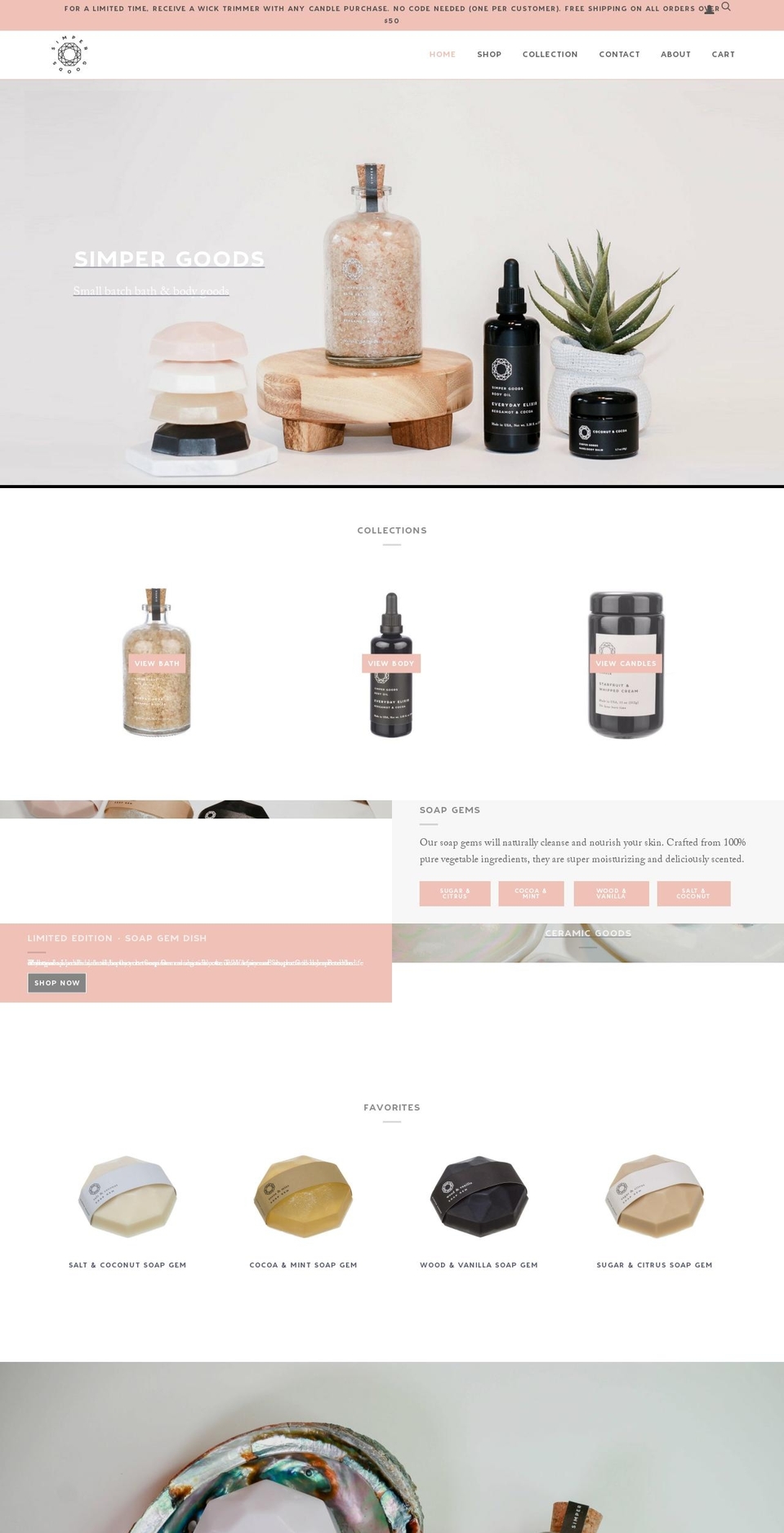 simpergoods.com shopify website screenshot