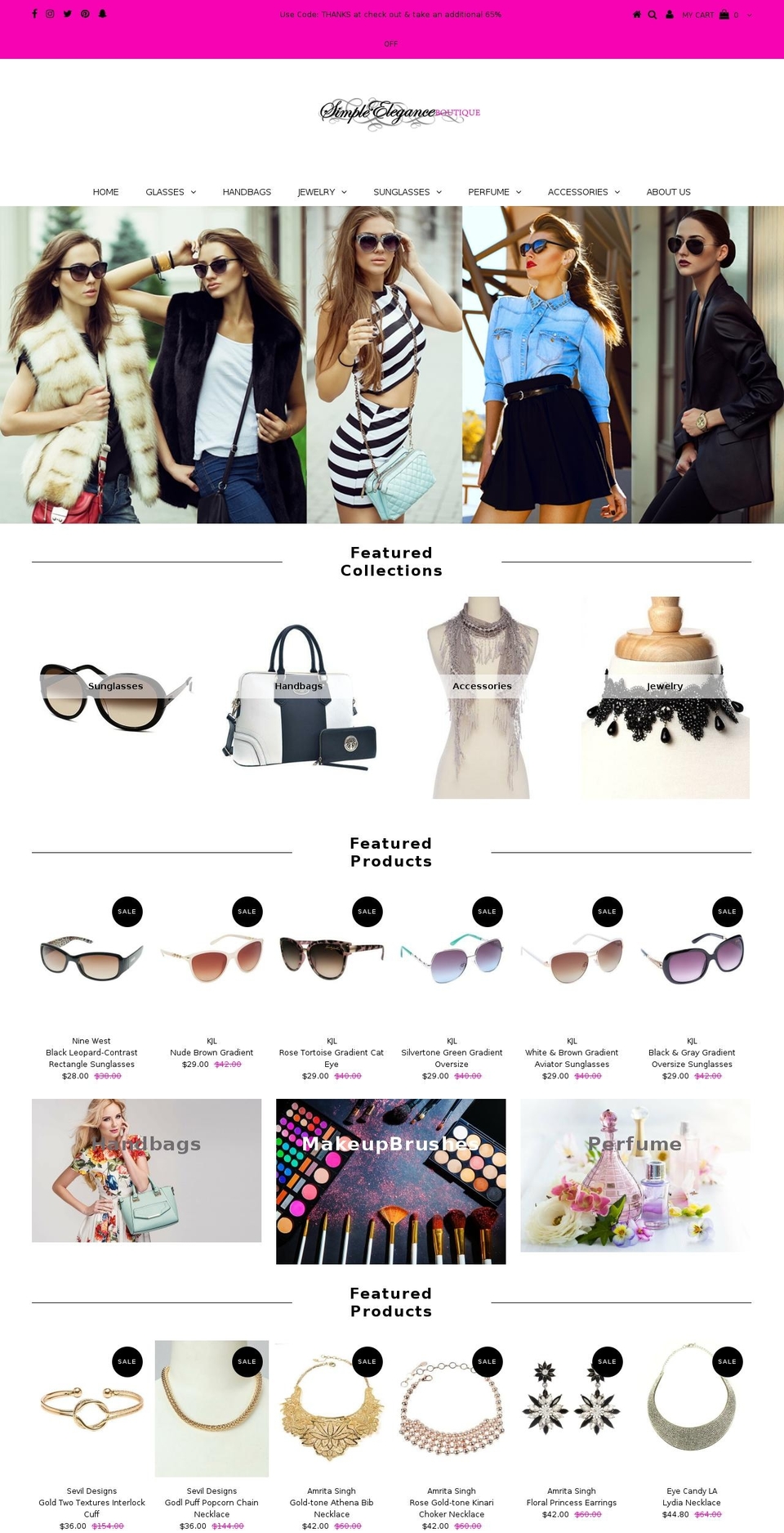 simple-eleganceboutique.com — Shopify storefront screenshot