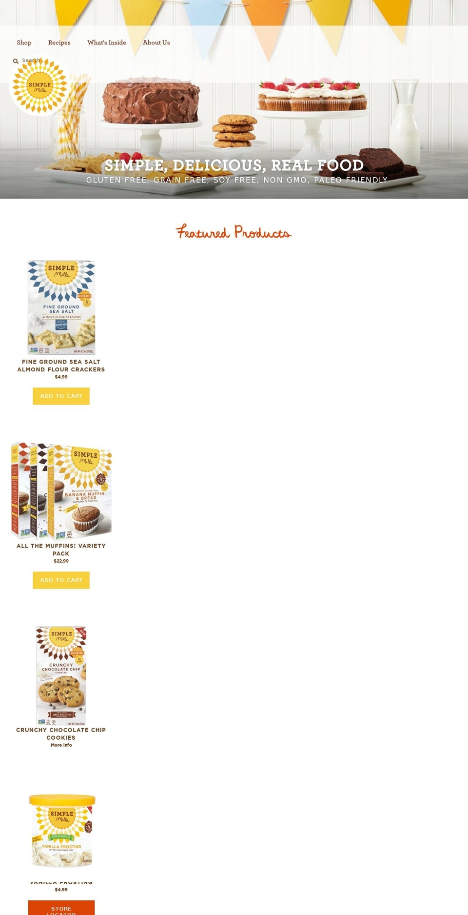 simple-mills.myshopify.com — Shopify storefront screenshot