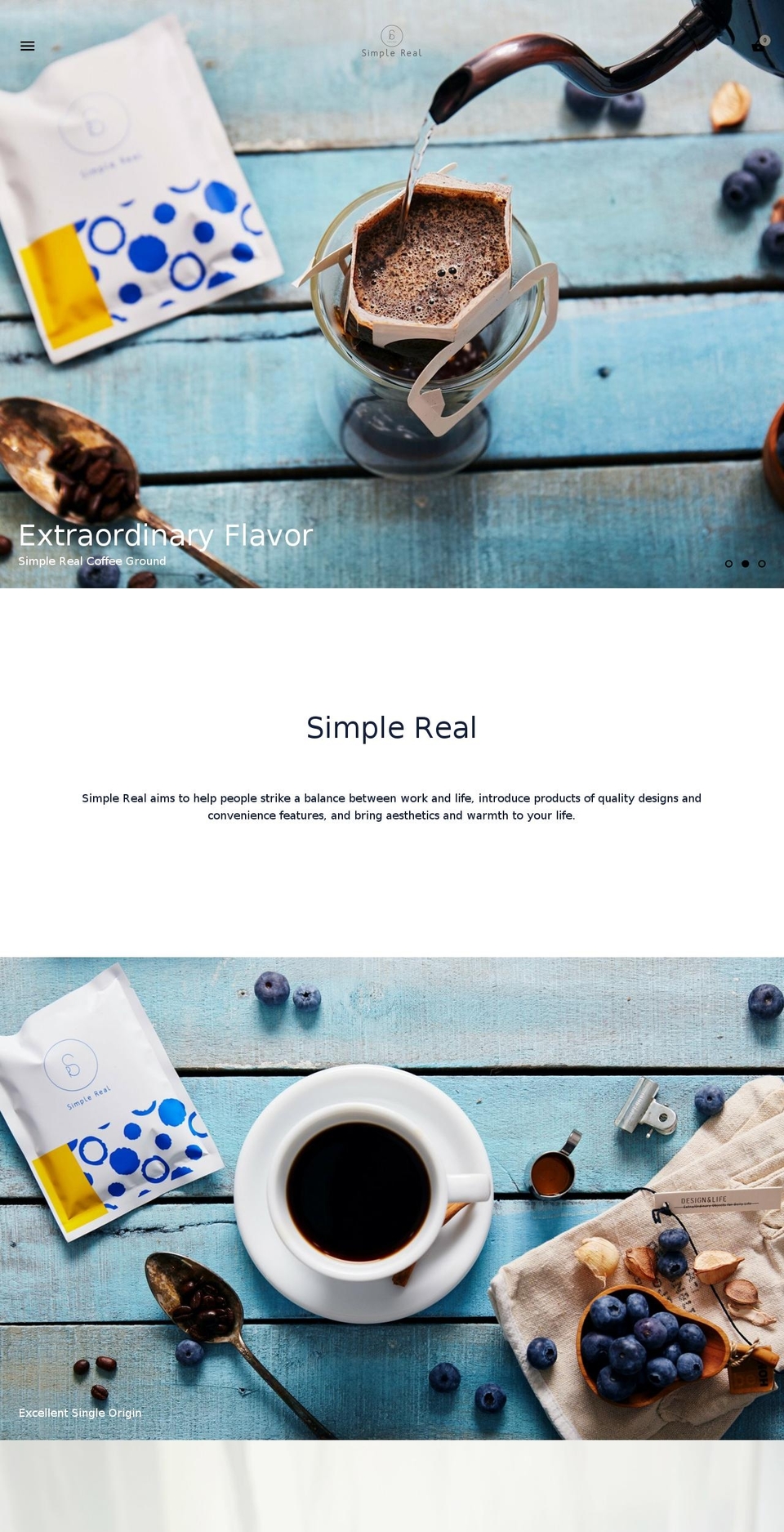 simple-real.com shopify website screenshot