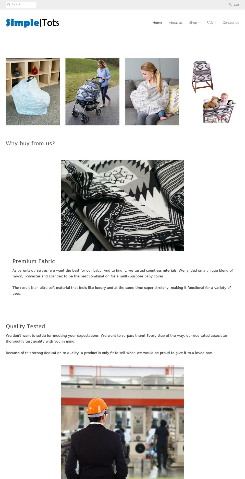 simple-tots.com — Shopify storefront screenshot