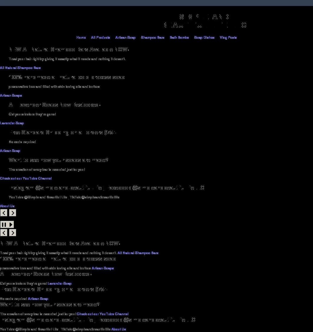 simpleandbeautifullife.com shopify website screenshot