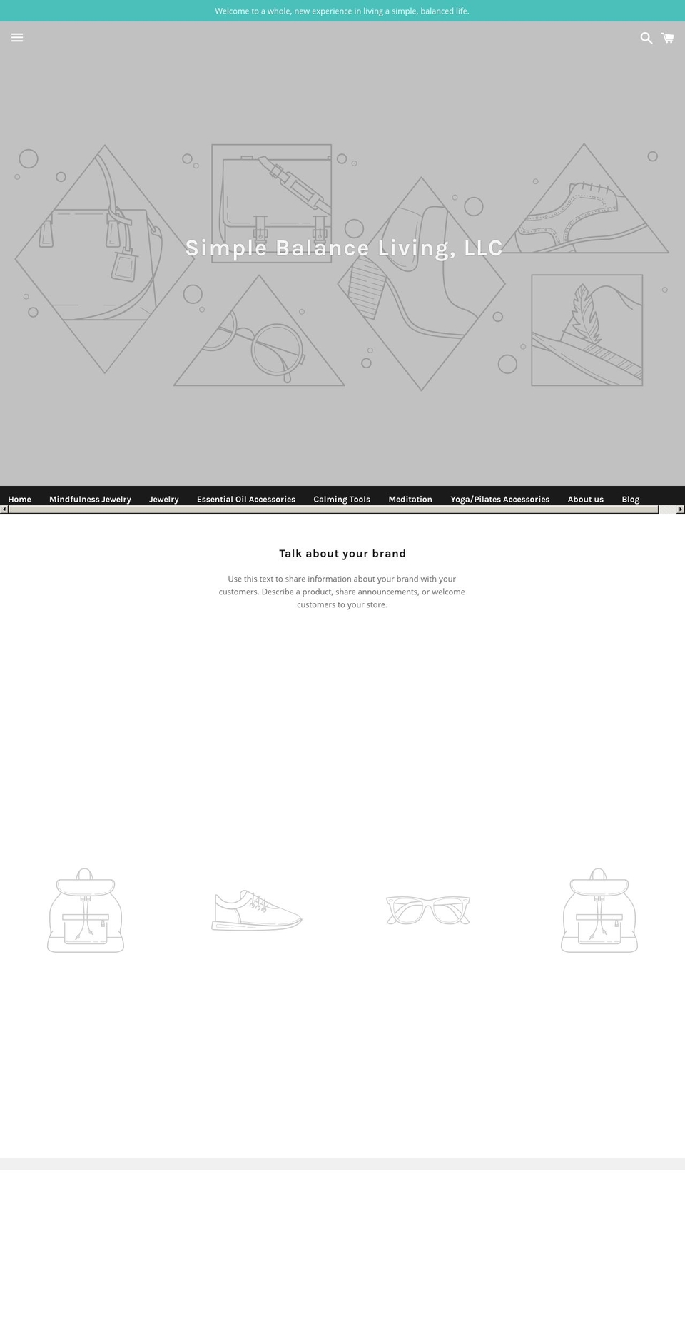 simplebalanceliving.net shopify website screenshot