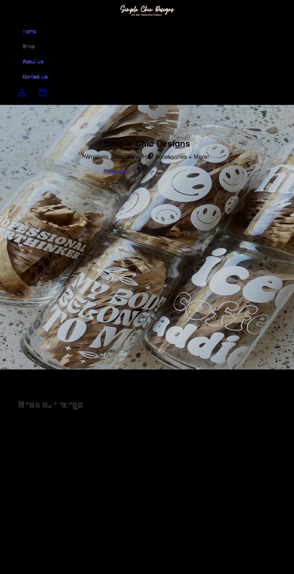 simplechicdesigns.com shopify website screenshot