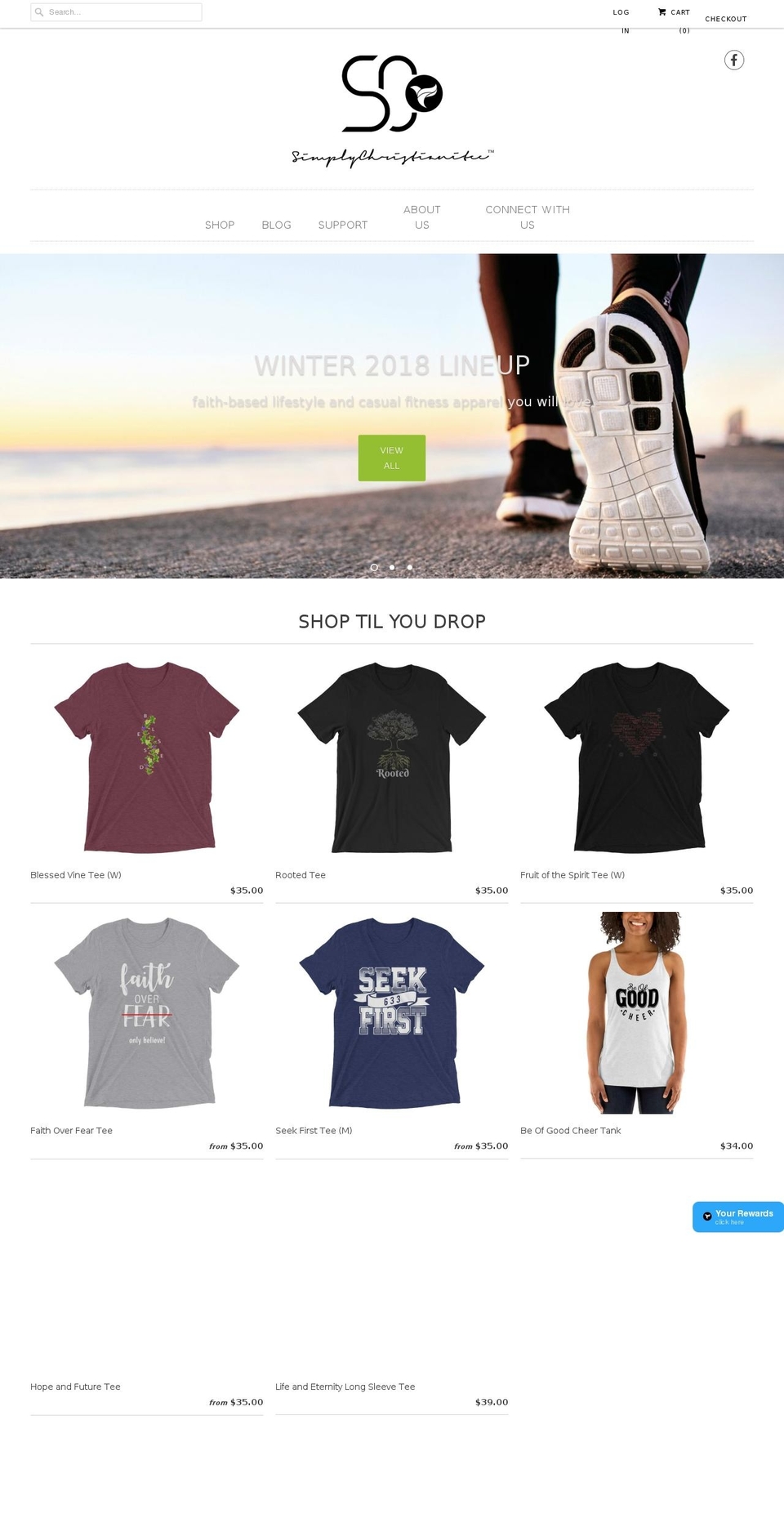 simplechristianitee.com — Shopify storefront screenshot