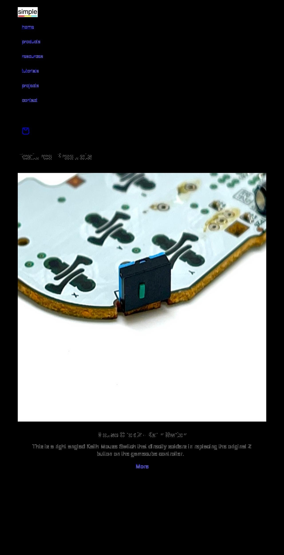 simplecontrollers.com shopify website screenshot