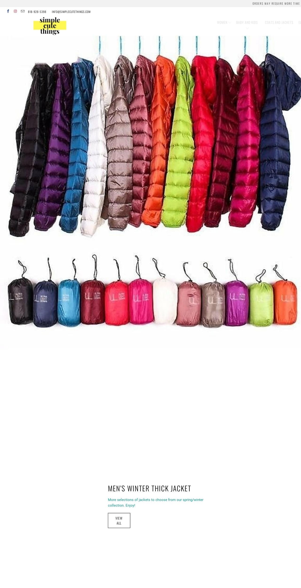 simplecutethings.com shopify website screenshot