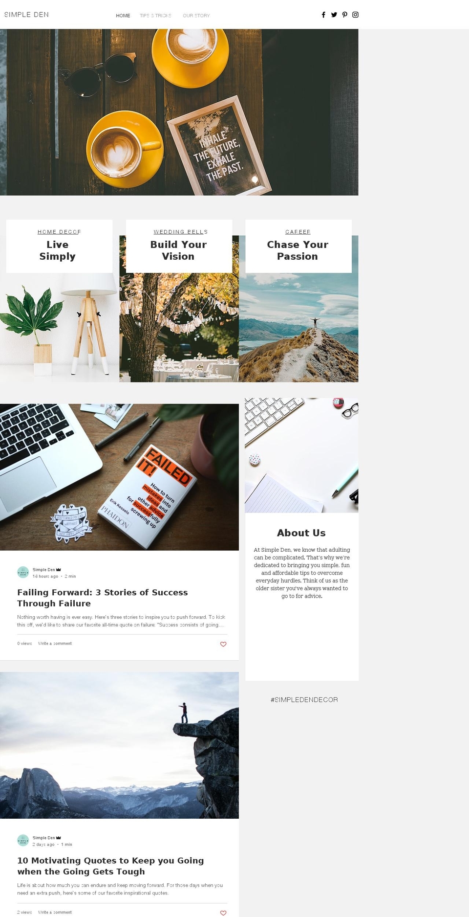 simpleden.com — Shopify storefront screenshot