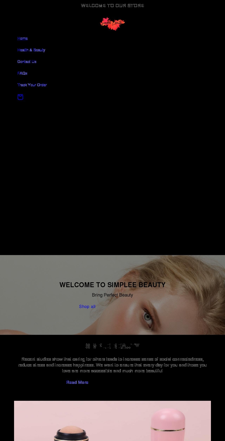 simpleebeauty.com shopify website screenshot