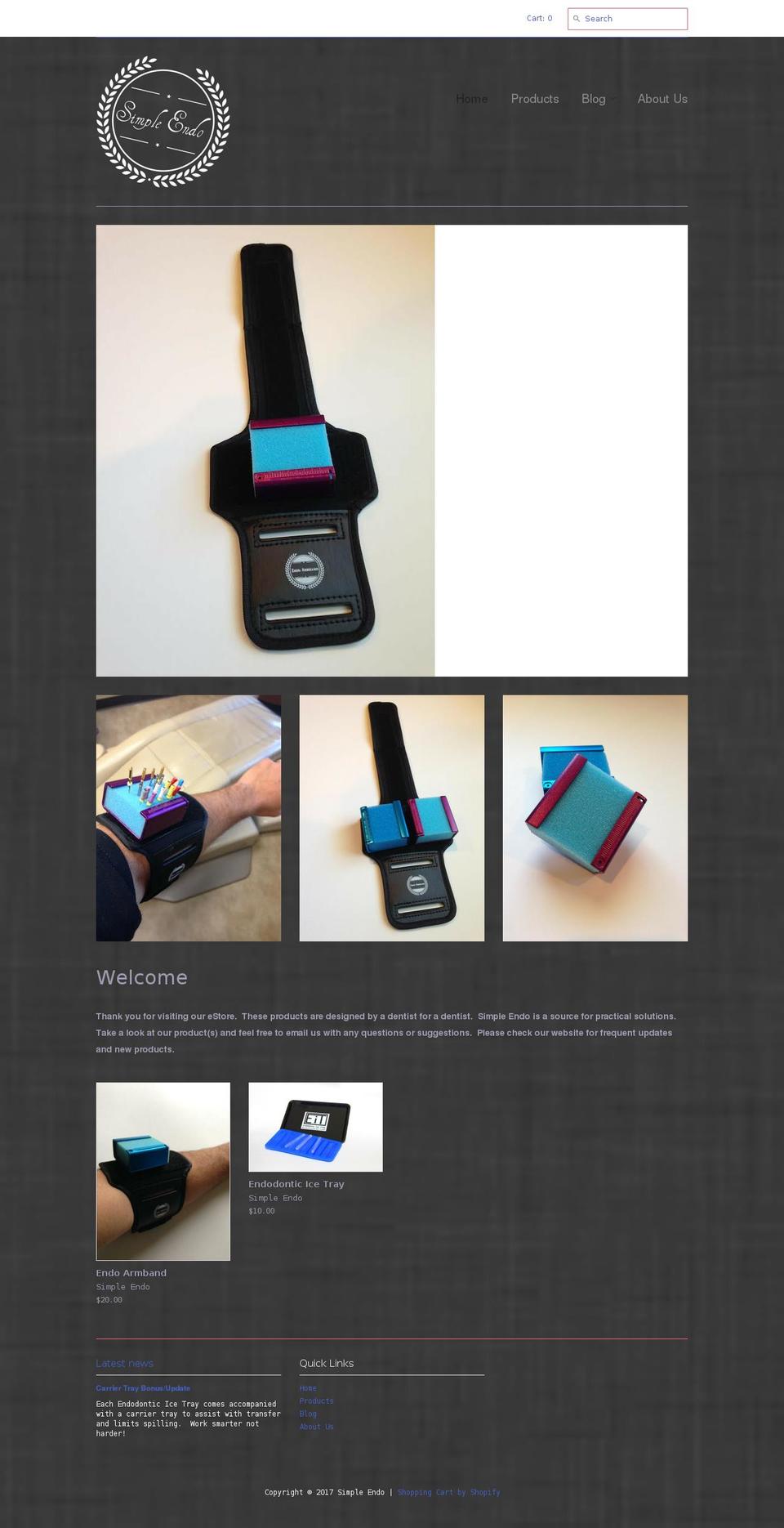 simpleendo.com shopify website screenshot