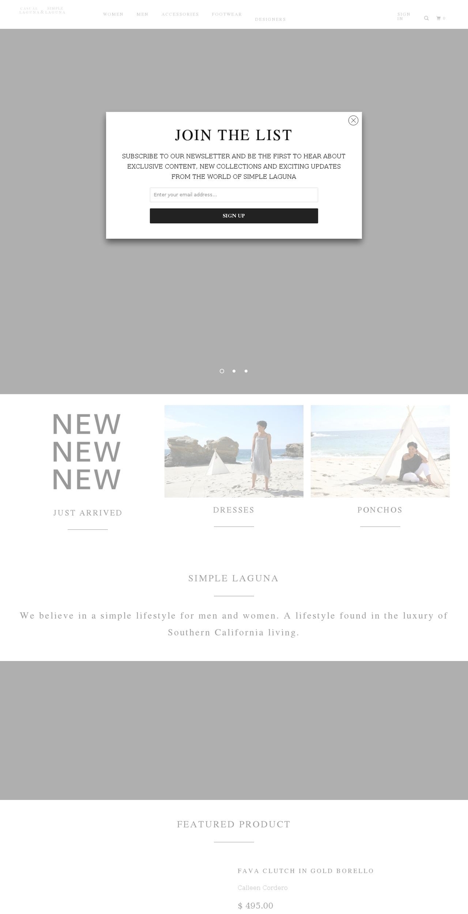 simplegreenwich.com — Shopify storefront screenshot