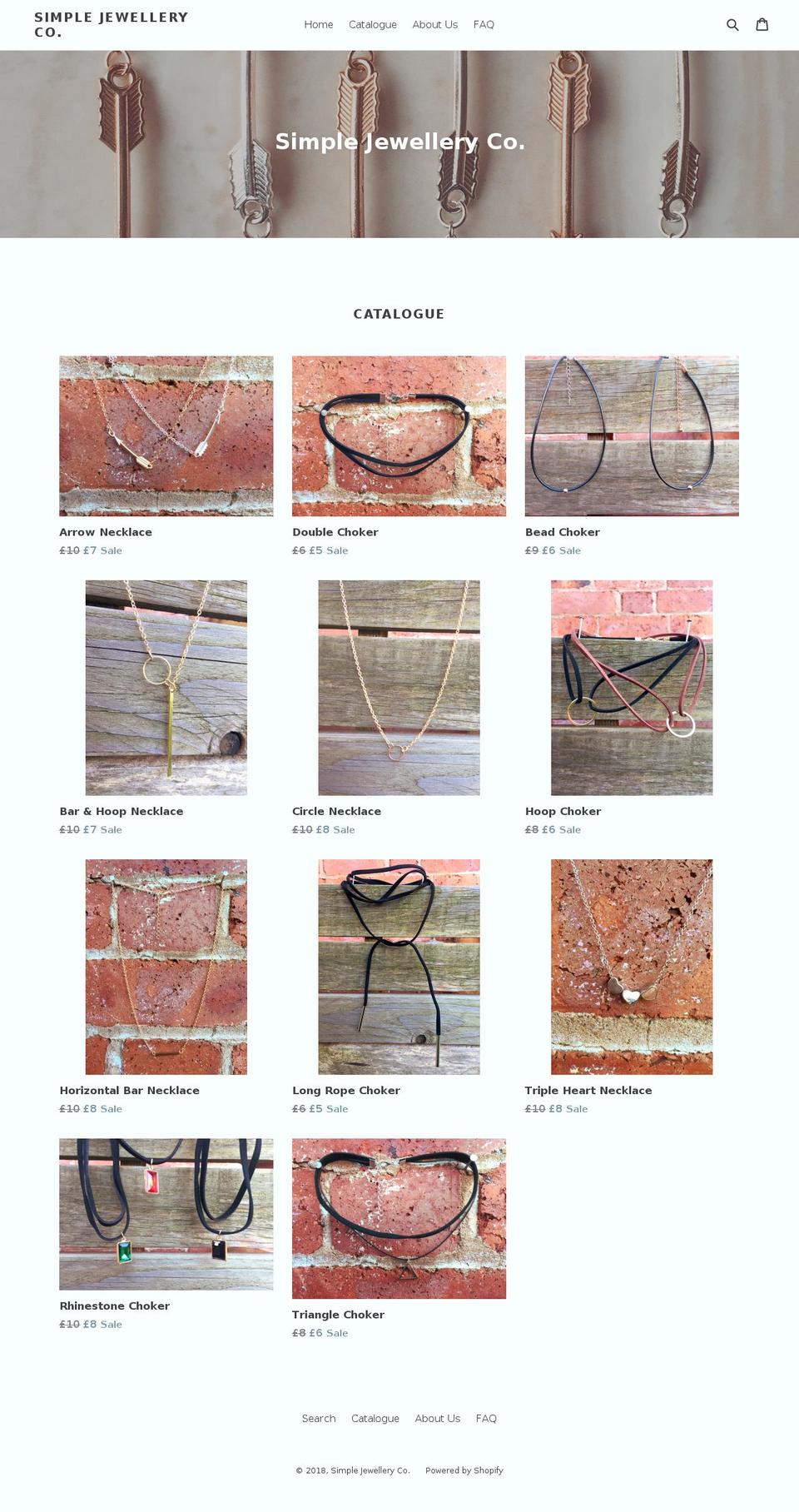 simplejewelleryco.com — Shopify storefront screenshot