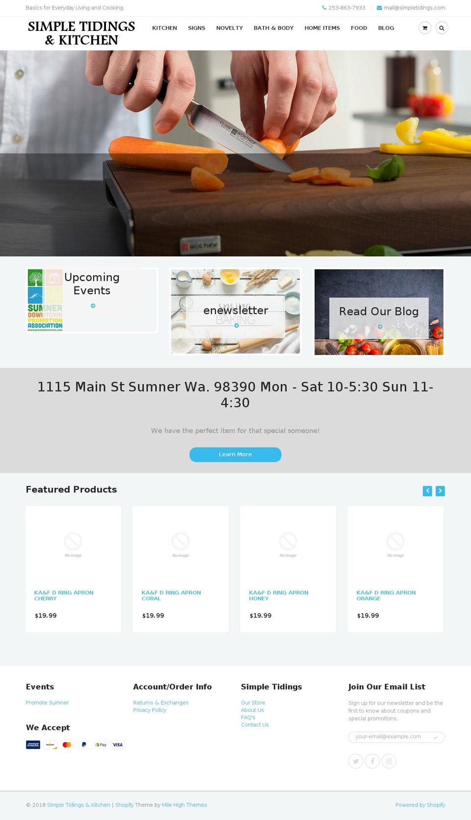 simplekitchenstore.com shopify website screenshot