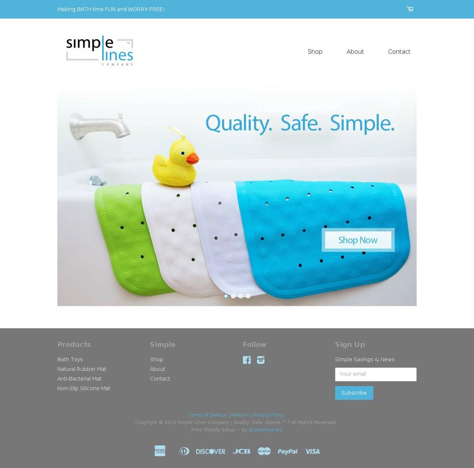 simplelinesco.com shopify website screenshot