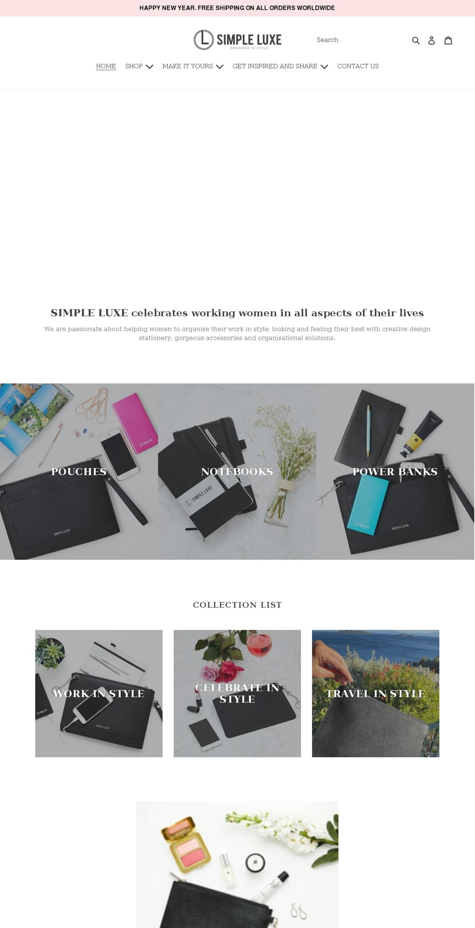 simpleluxe.com.au shopify website screenshot