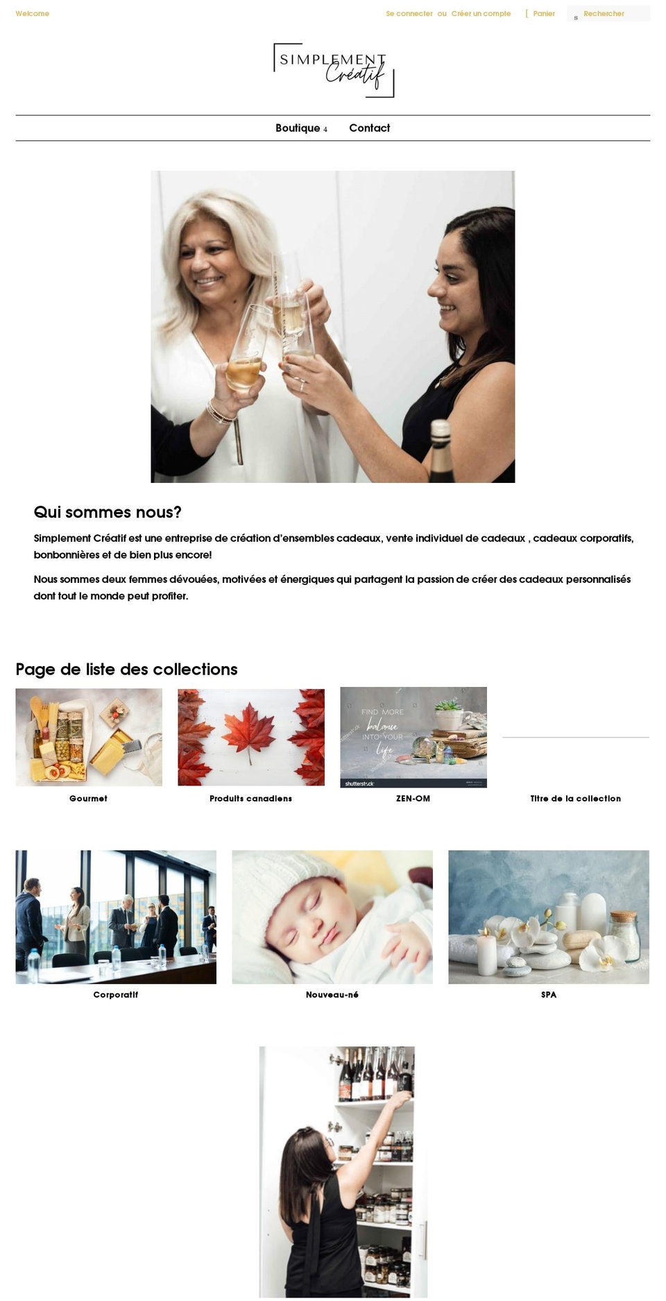 simplementcreatif.com shopify website screenshot