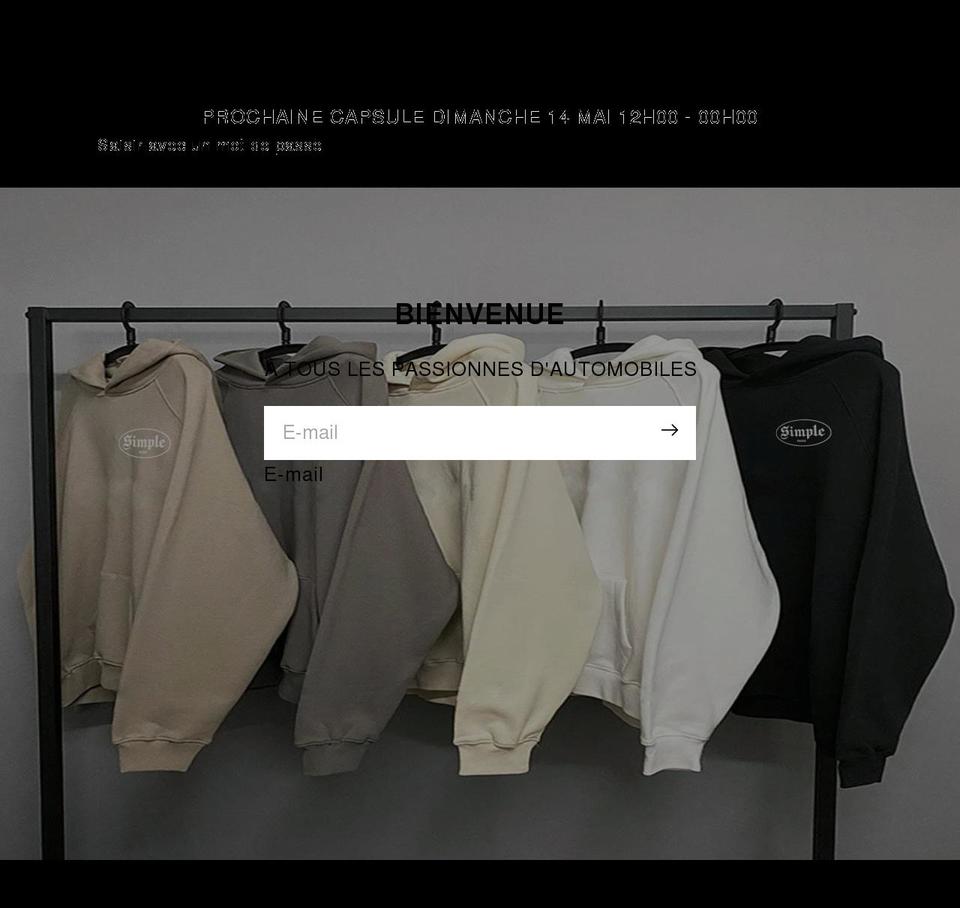 simpleparisshop.com shopify website screenshot