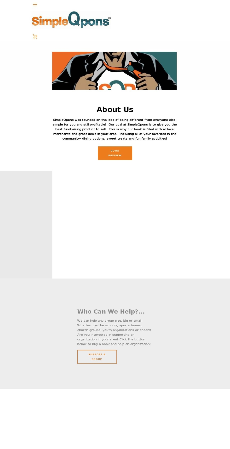 simpleqpon.com — Shopify storefront screenshot