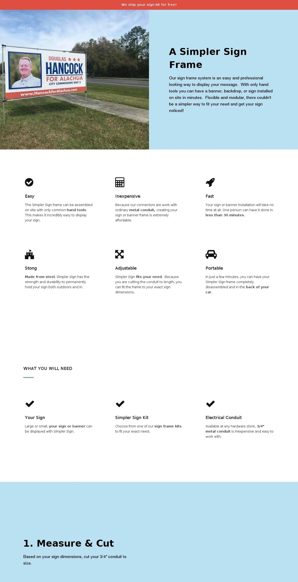 simplersign.com — Shopify storefront screenshot