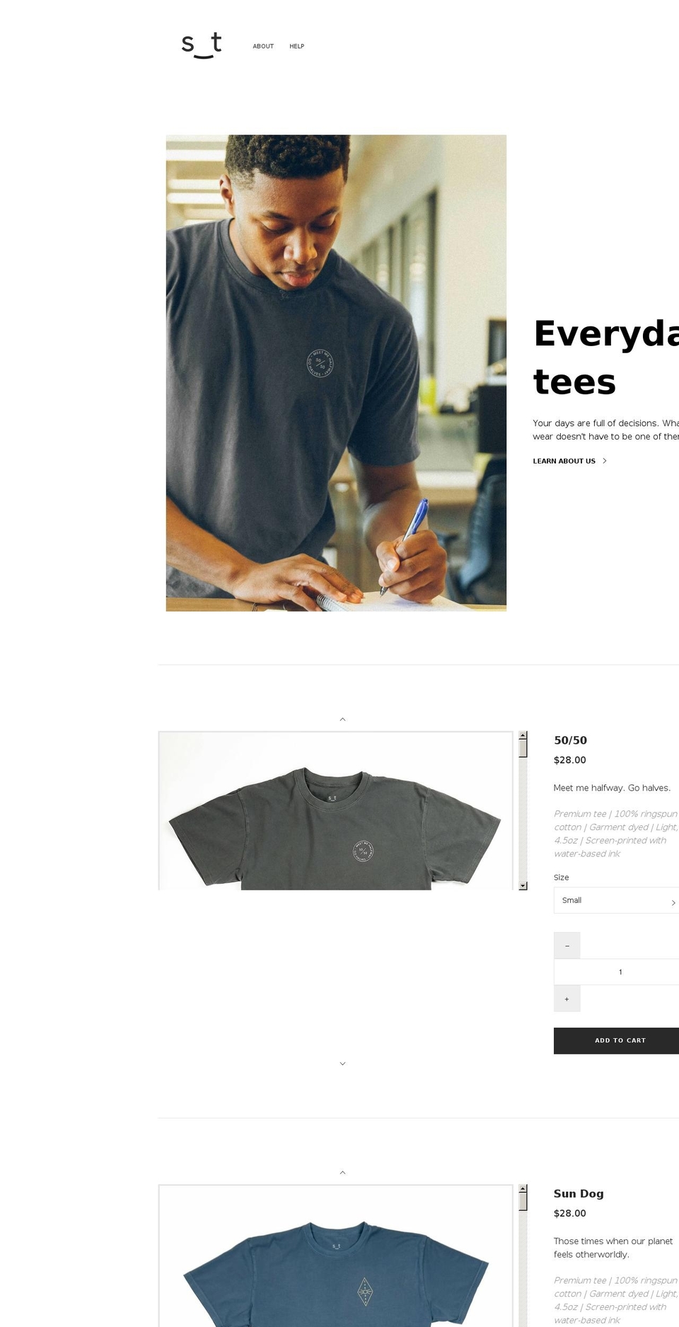 simplertimesco.com — Shopify storefront screenshot