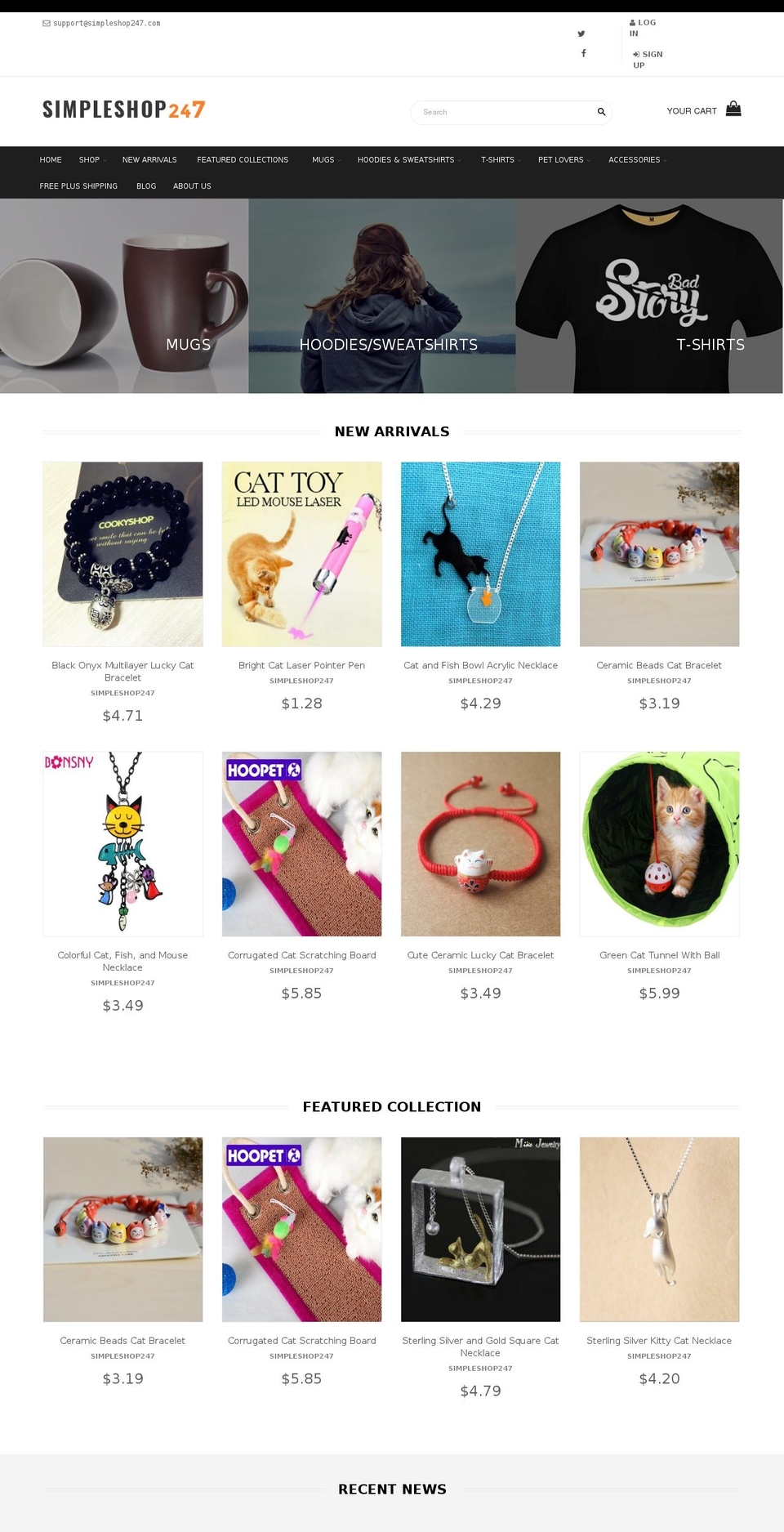 simpleshop247.com shopify website screenshot