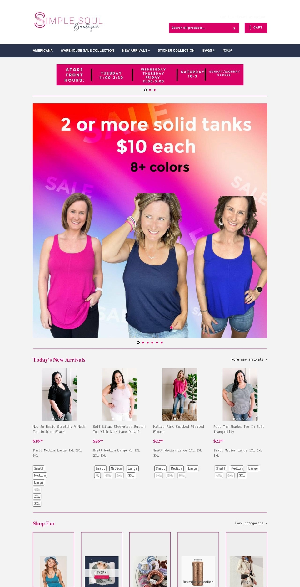 simplesoulboutique.com shopify website screenshot