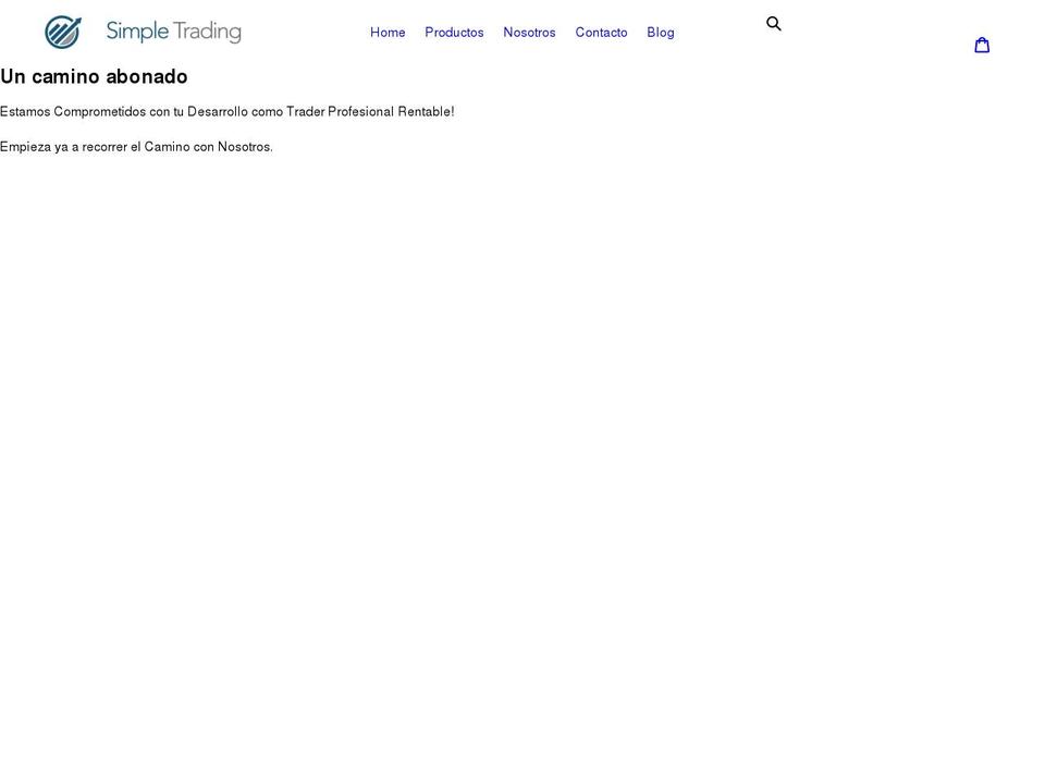 simpletradingfx.com shopify website screenshot