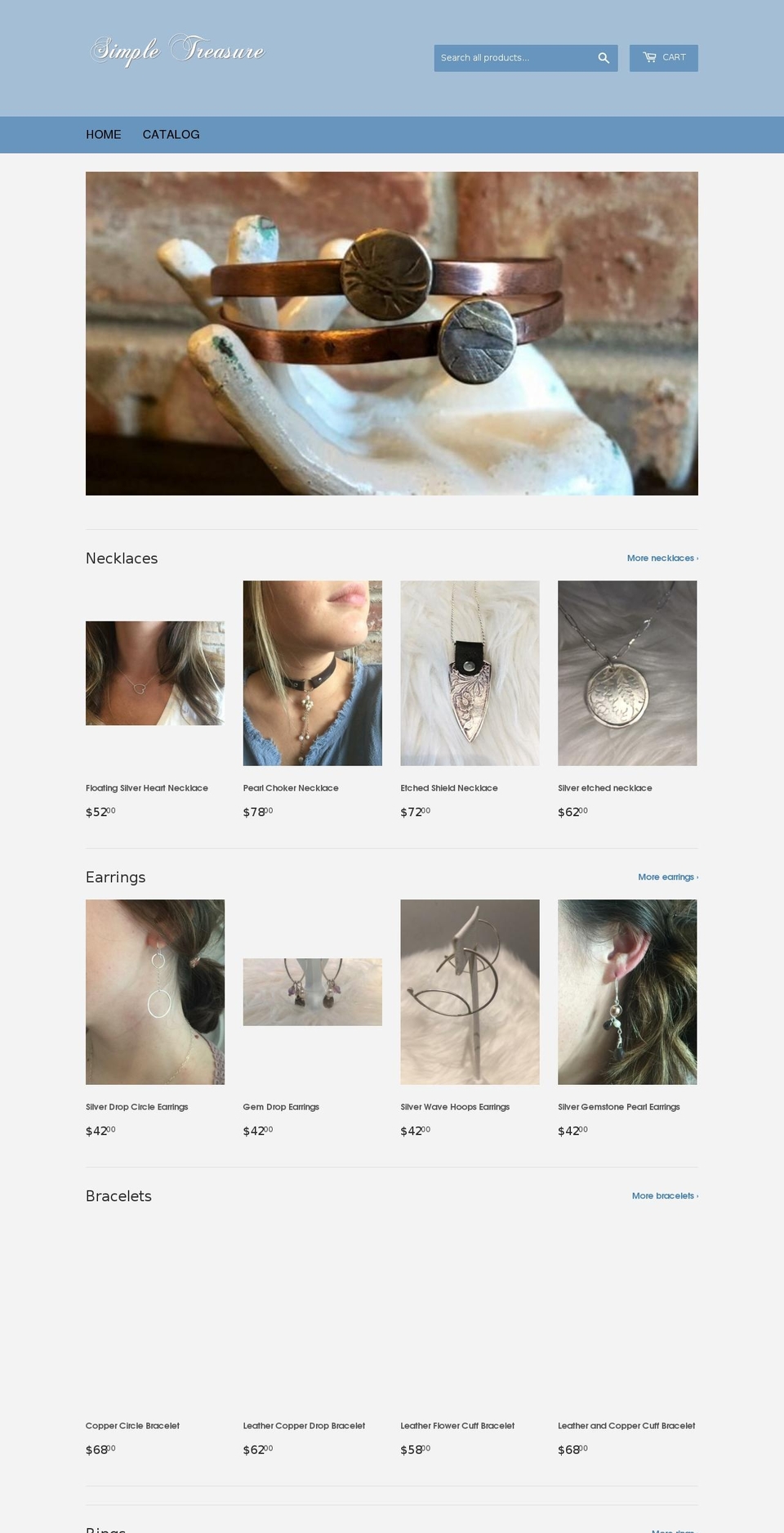 simpletreasure.com — Shopify storefront screenshot