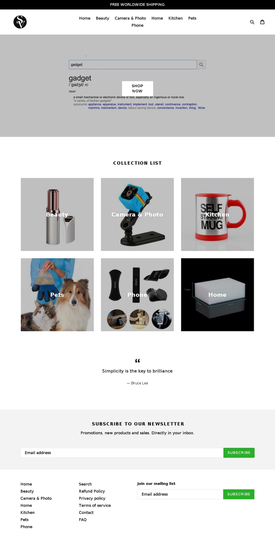 simplevit.com — Shopify storefront screenshot