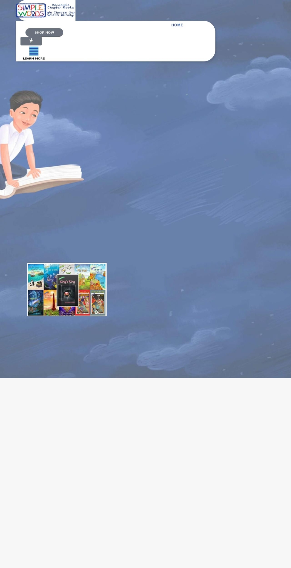 simplewordsbooks.com shopify website screenshot