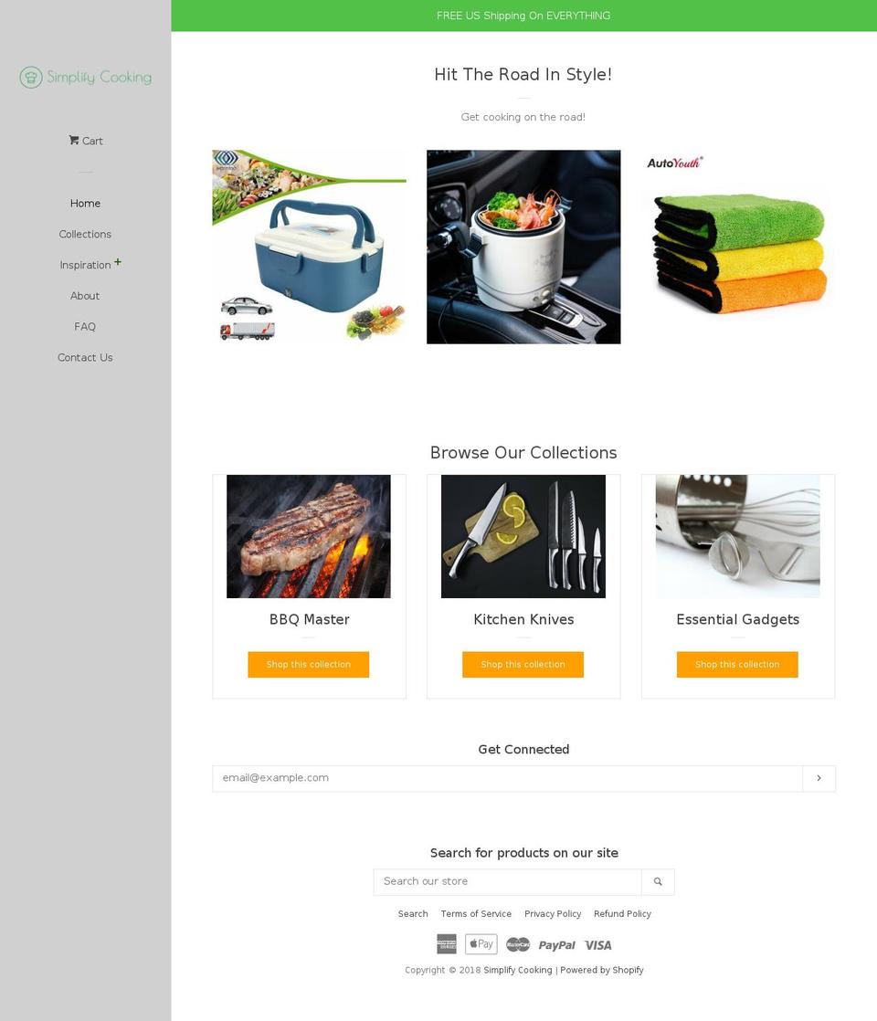 simplifycooking.com shopify website screenshot