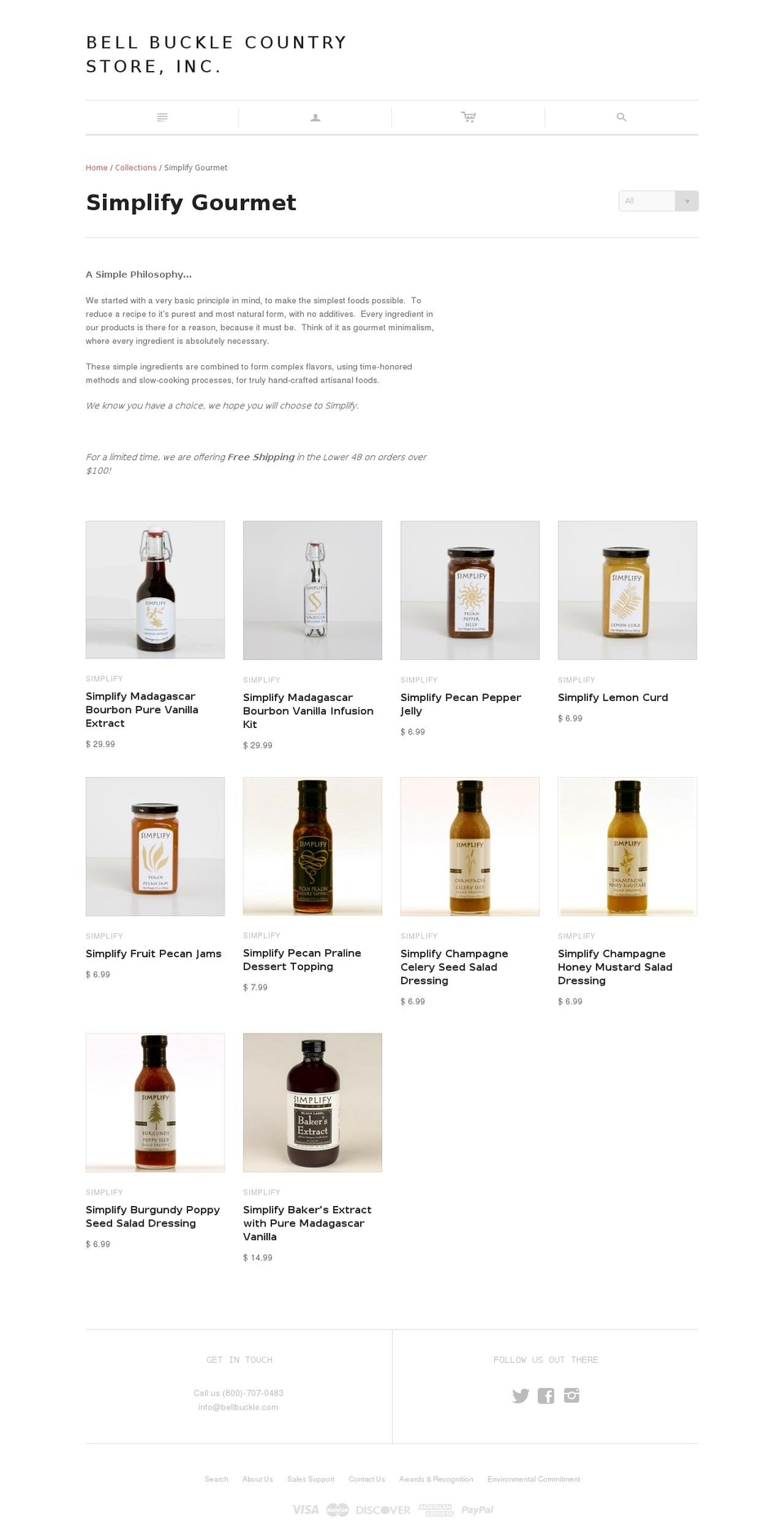 simplifygourmet.com — Shopify storefront screenshot