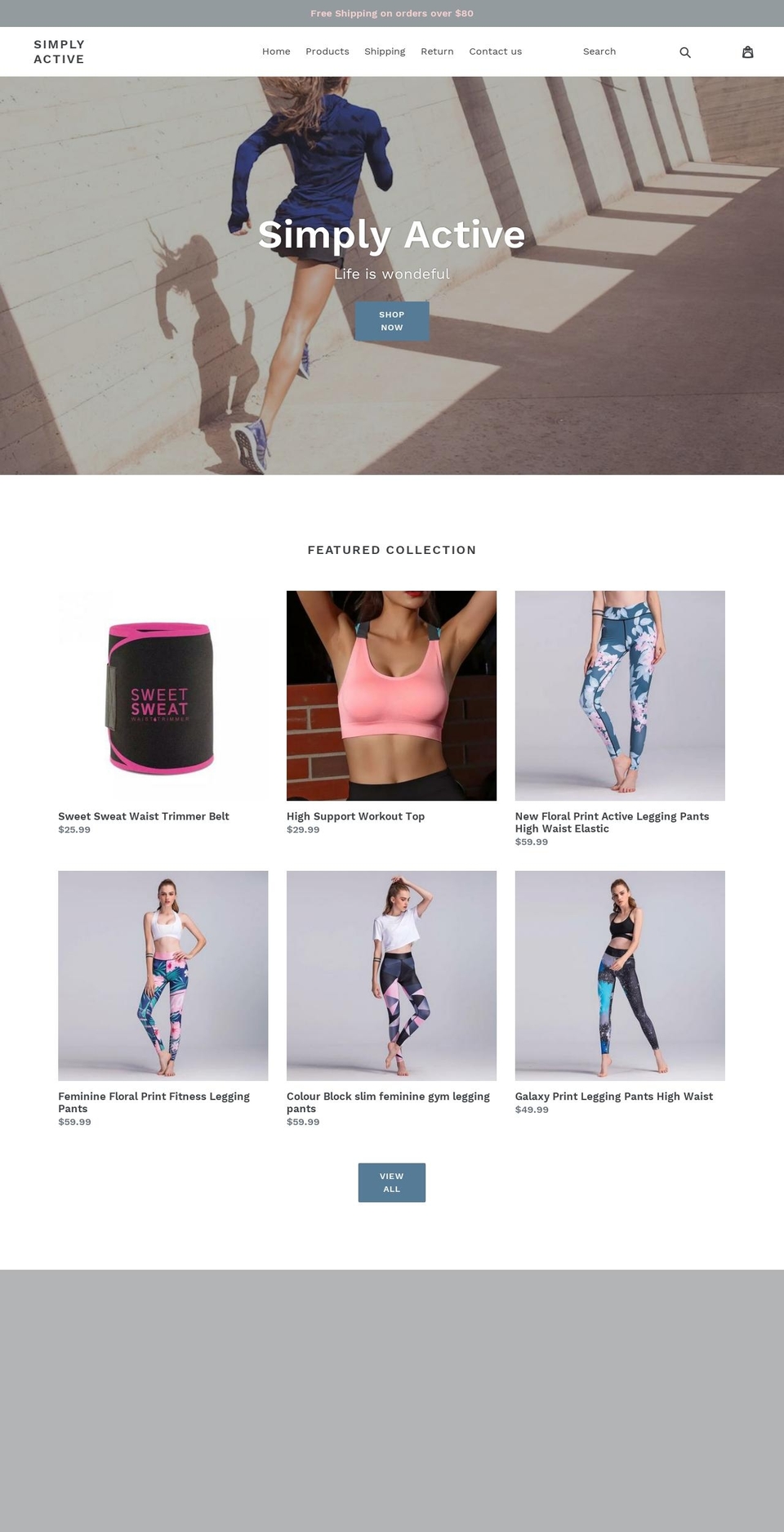 simply-active.com — Shopify storefront screenshot