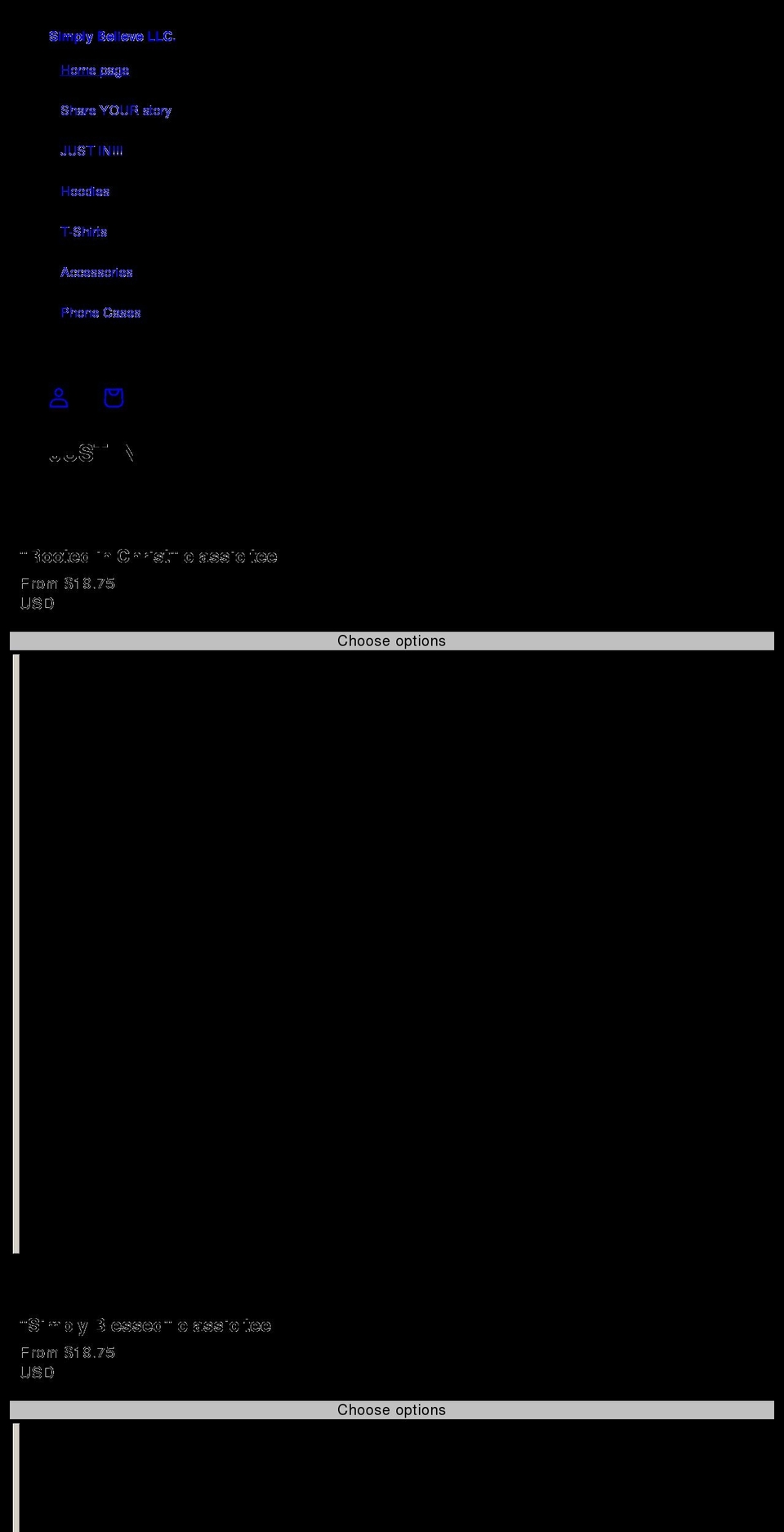 simply-believe.com shopify website screenshot