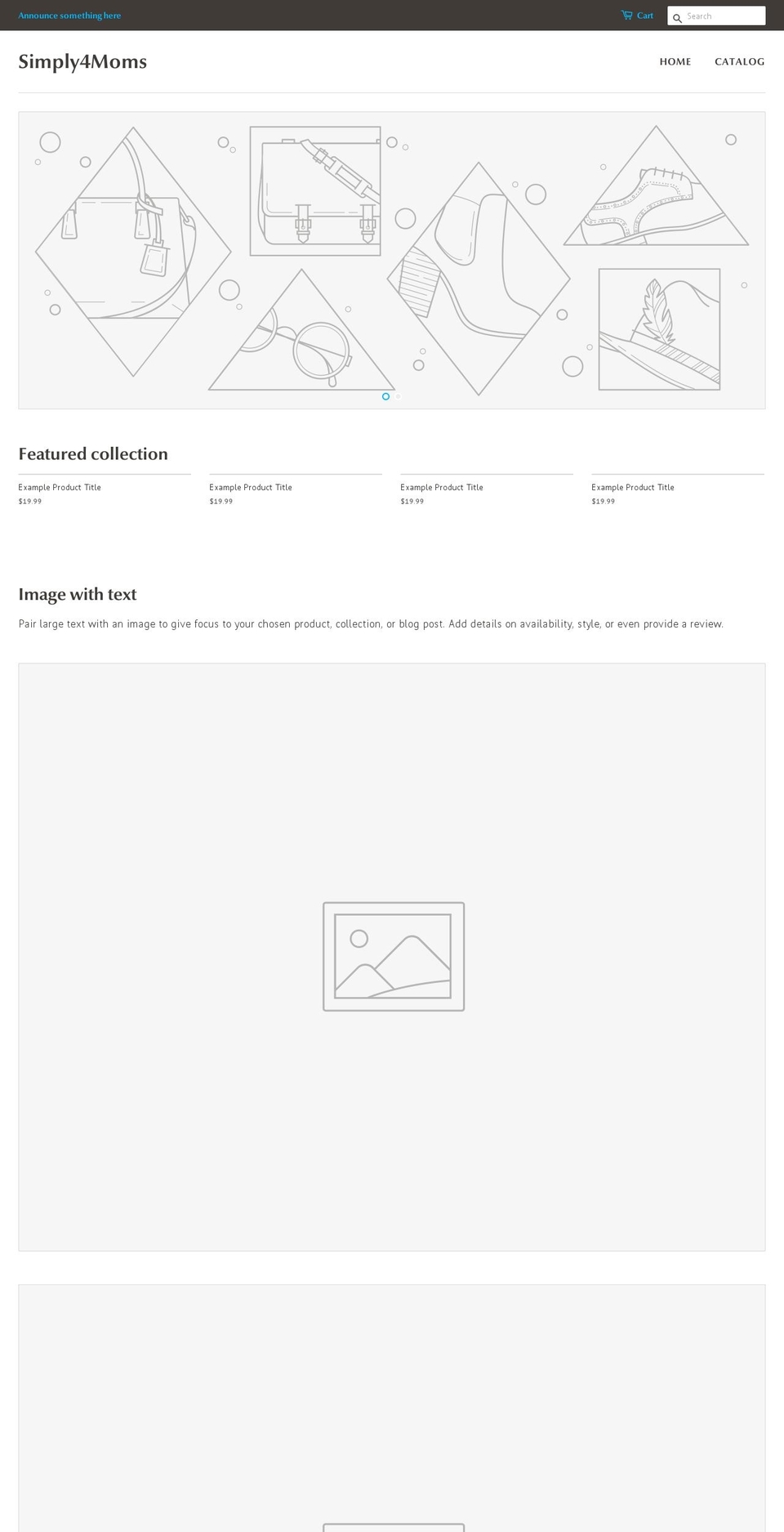 simply4moms.com — Shopify storefront screenshot