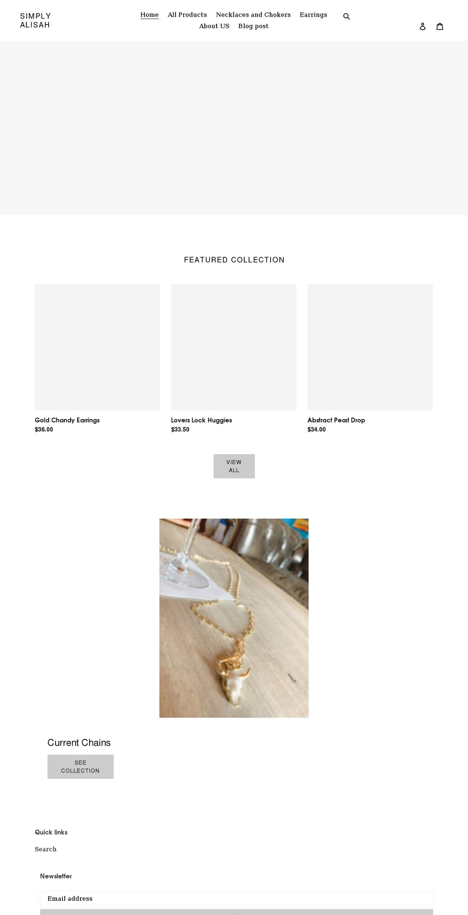 simplyalisah.com shopify website screenshot